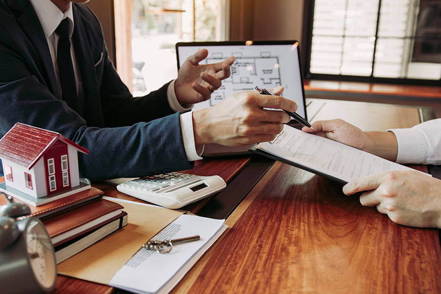 Real estate home are pointing to insurance contract signing and
